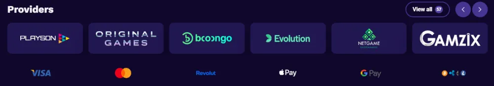 LiraSpin najlepsi dostawcy oprogramowania i logotypy bezpiecznych płatności